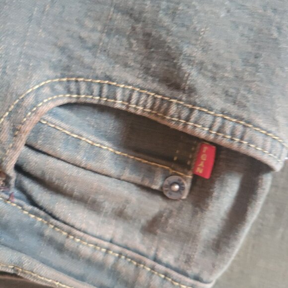 Vintage NYDJ Jeans Size 14 Brown Denim Womens Curvy Fit - Picture 3 of 7